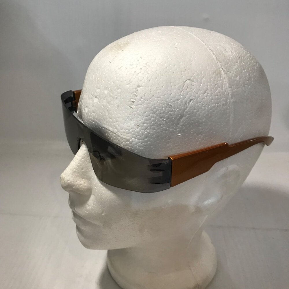 Trendy Rimless Futuristic Wrap Sunglasses